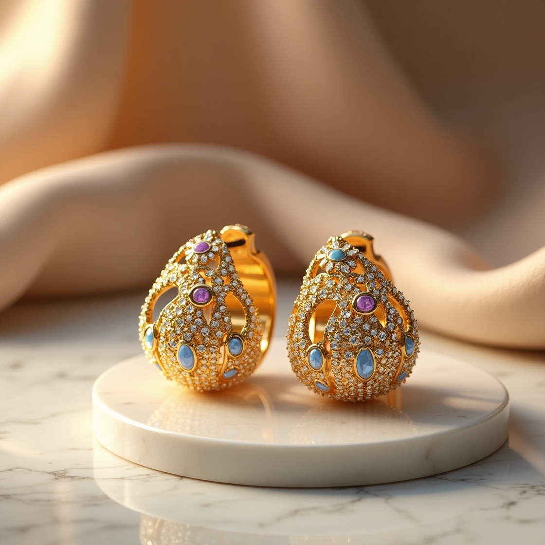 Golden Royal Earrings